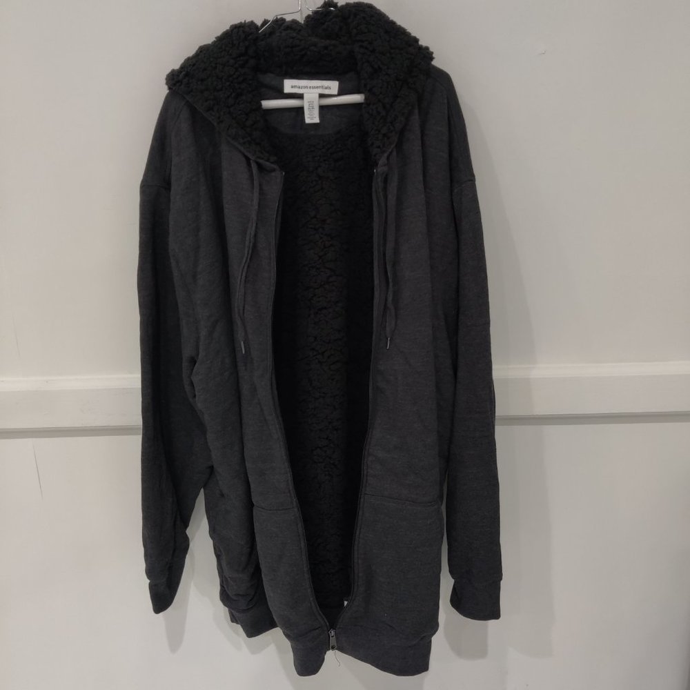 NWoT Amazon Essentials Women's Sherpa Lined Fleece Hooded Jacket 3XLT $100 8C020